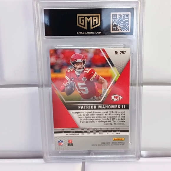 2020 Panini Mosaic Patrick Mahomes II Silver Prizm Mvps GMA 10 Mint #297 Chiefs - Picture 2 of 2